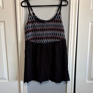 Torrid Black and Multicolor Patterned Camisole